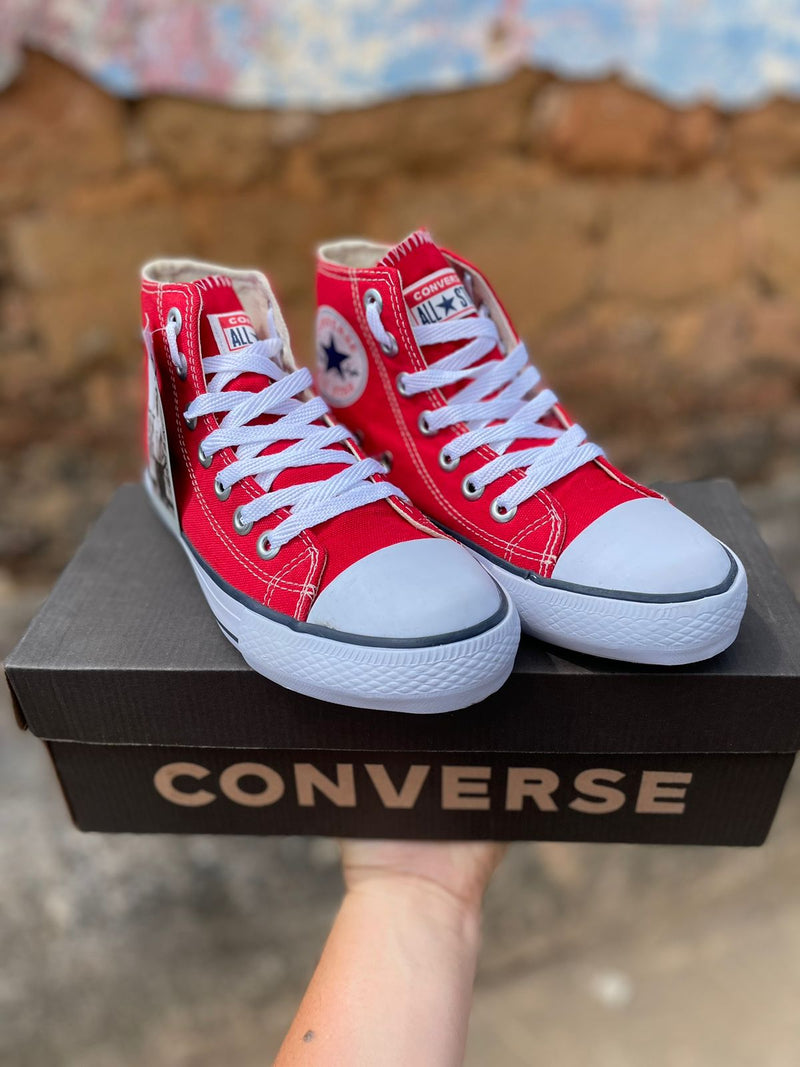 Tênis cano alto All Star Vermelho